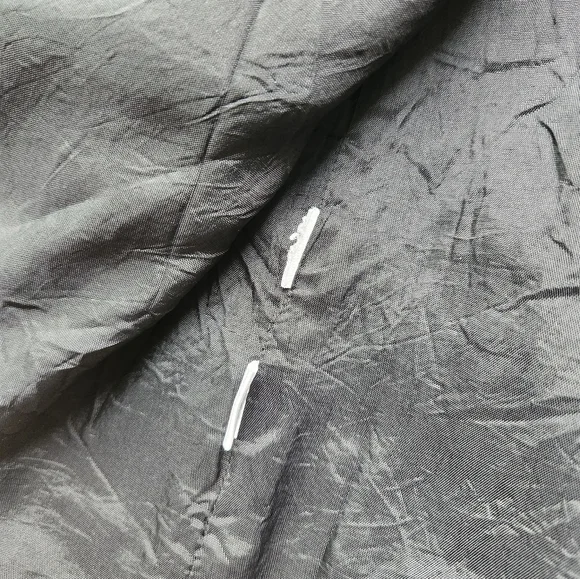 Ann Taylor LOFT Jean Jacket Womens 4 Bell Sleeves Denim Gray Black - Picture 6 of 11